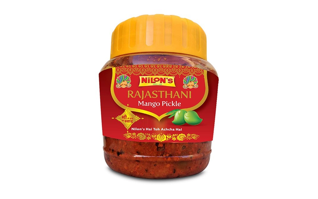 Nilon's Rajasthani Mango Pickle    Plastic Jar  900 grams